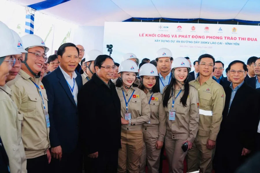 Phát động thi công DA đường dây 500KW Lào cai - Vĩnh Yên