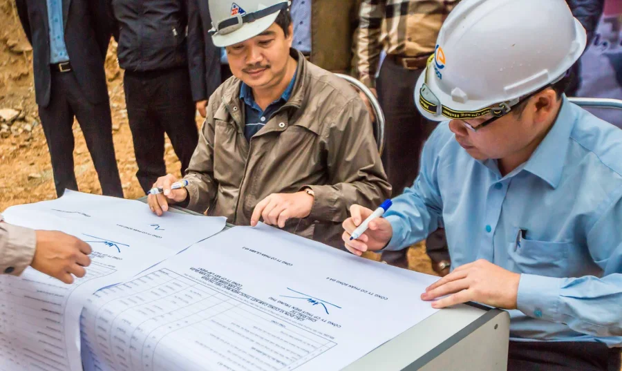 Lễ ký kết tiến độ thi công tại Công trình TĐ Mông Ân